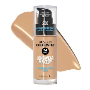 imageRevlon Liquid Foundation ColorStay Face Makeup for Normal ampamp Dry Skin SPF 20 Longwear MediumFull Coverage with Natural Finish 135 Vanilla 1 Fl Oz250 Fresh Beige