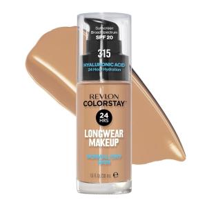 imageRevlon Liquid Foundation ColorStay Face Makeup for Normal ampamp Dry Skin SPF 20 Longwear MediumFull Coverage with Natural Finish 135 Vanilla 1 Fl Oz315 Butterscotch