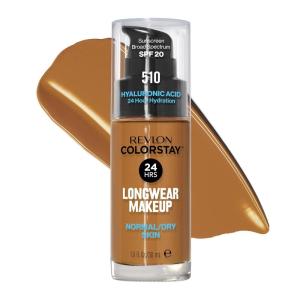 imageRevlon Liquid Foundation ColorStay Face Makeup for Normal ampamp Dry Skin SPF 20 Longwear MediumFull Coverage with Natural Finish 135 Vanilla 1 Fl Oz510 Pecan