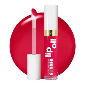 imageREVLON Super Lustrous Glimmer Lip Oil Moisturizing ampamp Tinted Shiny Finish Made with PlantBased Squalane 003 Glow Mama 013 fl oz009 Boiling Point