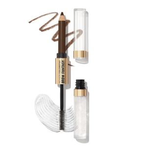 imageRevlon ColorStay Brow Fantasy All In One Eyebrow Powder Pencil with Shaping Clear Gel Gel Infused with Panthenol Smudgeproof 16HR Visibly Full Brows 004 Dark BrownMedium Brown