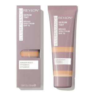 imageRevlon Illuminance Tinted Serum Triple Hyaluronic Acid Evens Out Skin Tone Over Time and Hydrates All Day SPF 15 201 Creamy Natural 094 fl ozTan Sand