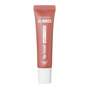 imageRevlon Glimmer Lip Treat Balm  Mask Overnight Peptide Lip Treatment Hydrating 006 Hazelnut Latte 04 fl oz
