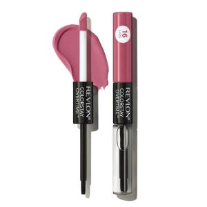 imageRevlon Liquid Lipstick with Clear Lip Gloss ColorStay Overtime Lipcolor Dual Ended with Vitamin E 380 Always Sienna 007 Fl Oz220 Unlimited Mulberry