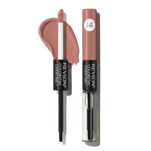 imageRevlon Liquid Lipstick with Clear Lip Gloss ColorStay Overtime Lipcolor Dual Ended with Vitamin E 380 Always Sienna 007 Fl Oz540 Unstoppable Nude