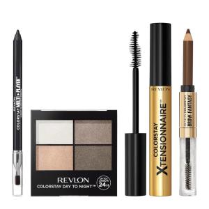 imageREVLON Moonlit Smokeshow Bundle as featured in Christian Sirianos NYFW show ColorStay Eyeshadow Quad Multiplayer Eye Pencil Xtensionnaire Mascara and Brow Fantasy Pack of 4