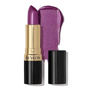 imageREVLON Super Lustrous Lipstick Creamy Formula For Soft FullerLooking Lips Moisturized Feel Iced Amethyst 625 015 oz027 Violet Frenzy