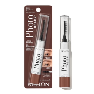 image:imageRevlon PhotoReady Lifting Brow Gel Tinted Eyebrow Lamination with Spoolie Brush Conditions Shapes ampamp Defines 803 Warm Medium Brown 023 fl oz