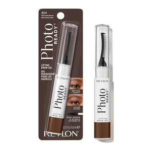 image:imageRevlon PhotoReady Lifting Brow Gel Tinted Eyebrow Lamination with Spoolie Brush Conditions Shapes ampamp Defines 804 Rich Dark Brown 023 fl oz