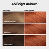 image:imageRevlon ColorSilk with Bond Repair Complex Permanent Hair Color 100 Gray Coverage Ammonia Free Dye Vegan Keratin 45 Bright Auburn 3 pack