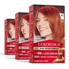 image:imageRevlon ColorSilk with Bond Repair Complex Permanent Hair Color 100 Gray Coverage Ammonia Free Dye Vegan Keratin 45 Bright Auburn 3 pack