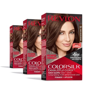 image:imageRevlon ColorSilk Hair Color 30 Dark Brown 1 ea Pack of 637 Dark Golden Brown