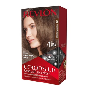 image:imageRevlon ColorSilk Hair Color 30 Dark Brown 1 ea Pack of 640 Medium Ash Brown