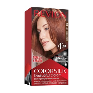 image:imageRevlon ColorSilk Hair Color 30 Dark Brown 1 ea Pack of 655 Light Reddish Brown